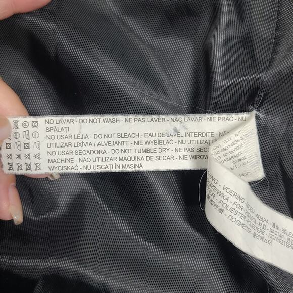 Zara Basic double breasted Gray wool coat womens Sz Small minimalistic classic - Picture 12 of 13